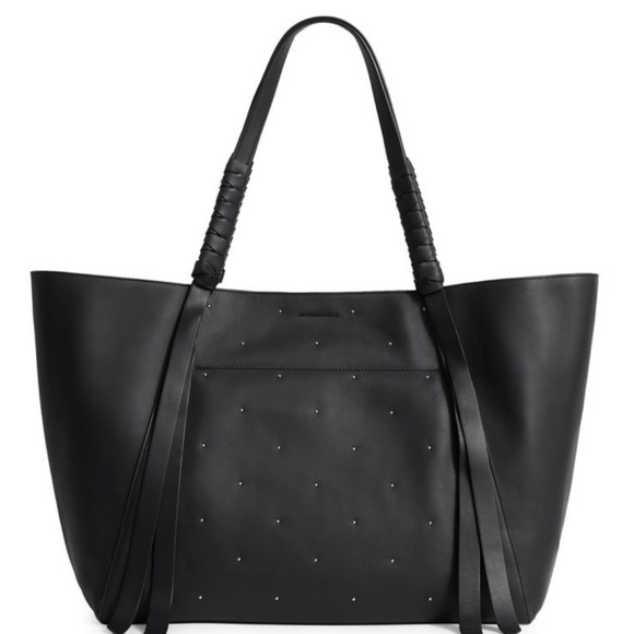 All Saints Handbags - AllSaints Kathi Studded Leather E/W Tote